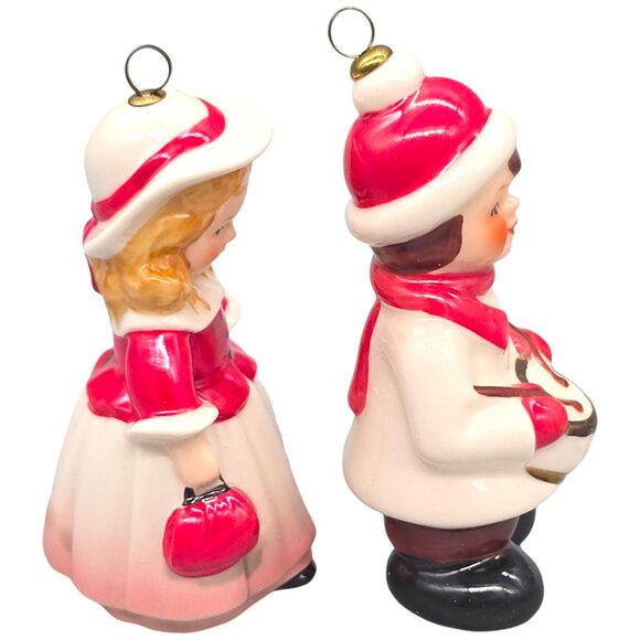 Vintage Goebel Annual Ornament Set 1986 & 1988 Porcelain Doll & Drummer Boy - Picture 4 of 14